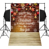 Sunshinehomely-Decor SHL 3x5FT Christmas Backdrop for Photography Wood Plank Photo Background Studio Props (D)