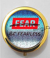 BlackKey Be Fearless 3-Compartment Decorative Pocket Gift Box Case Organizer for Pill, Color 2 -725