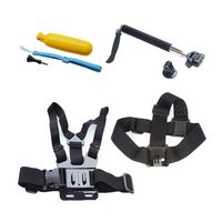 SOOCOO Sports Action Camera Accessories Kit 4 in 1 for Campark AKASO Crosstour DBPOWER FITFORT EKEN APEMAN ODRVM DROGRACE S100 Pro C30 Underwater Camera Go Pro Hero 5 in Swimming Other Outdoor Sports