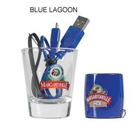 Margaritaville Audio MVASSMS1BL Sound Shot - Blue Lagoon - Plus Shot Glass