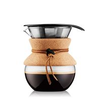 Bodum Pour Over Coffee Maker, 17 Ounce, .5 Liter, Cork Band