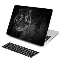 Batianda New MacBook Pro 15 inch Case Matte Hard Cover with Keyboard Skin 2019 2018 2017 2016 Release Model:A1990/A1707 (Tiger Black)