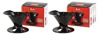 Melitta Ready Set Joe Single Cup Coffee Brewer, Black - 2 Pack