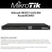 Mikrotik RouterBOARD RB3011UiAS-RM Multi Port Device, 10-Port Gigabit, SuperSpeed USB 3.0 Port, LCD Display, PoE Output functionality on The Last Ethernet Port