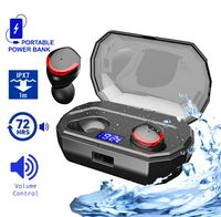HOSUTEK TWS Bluetooth Wireless Earbuds With Mic Sport Headphones For IPhone, Samsung - True 5.0 Small Mini Earbuds for Running With Charging Case 72 Hours Sweatproof Stereo Best Sound Quality