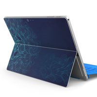 igsticker Ultra Thin Premium Protective Back Stickers Skins Universal Tablet Decal Cover for Microsoft Surface Pro 4/ Pro 2017/ Pro 6(2018) 008562 Heart　Green　Blue　Pattern