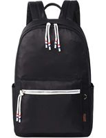 El-fmly Cool Unisex Backpack Lightweight Shoulder Students Bookbag Travel Outdoor Laptop Daypack for Girl Teen Boy School Black Bag