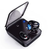 Wireless Earbuds, Latest Bluetooth 5.0 Hi-Fi Stereo Sound Earphones, Noise Cancelling, Dual Built-in Mic Auto Pairing Headphones, 2000mAh Charging Case as Power Bank by Relaxyo