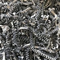 Black Cat Avenue 1/2 LB Gray Crinkle Cut Paper Shred Filler for Gift Wrap and Basket Filler