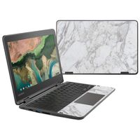 MightySkins Skin Compatible with Lenovo 300e Chromebook 11.6" (2018) - Frost Marble | Protective, Durable, and Unique Vinyl Decal wrap Cover | Easy to Apply, Remove | Made in The USA