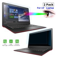 2-PACK 14 Inch Anti Blue Light Screen Protector, Anti Glare Filter Eye Protection Blue Light Blocking Screen Protector for 14" with 16:9 Aspect Ratio Laptop(Diagonal Length 14", Not Include The Bezel)