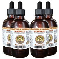 SLEEPALL - Hawaii Pharm's Fast Acting Extra Strength Sleep Aid Natural Premium Quality Liquid Extract Sleep Support Herbal Supplement 4x4 fl.oz