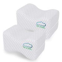 Modvel 2 Pack Orthopedic Knee Pillow | Memory Foam Cushion for Hip, Sciatica & Lower Back Pain Relief | Provides Support & Comfort | Breathable & Washable | Between-The-Legs Pregnancy (MV-762)