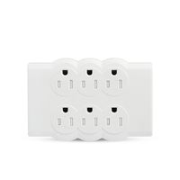 BULL Wall Mounted Electrical Outlet Surge Protector Power Strip White, Portable Mini Wall Tap Socket, UL Listed,200 Joules
