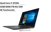 2019 Dell Inspiron 15 7000 7573 15.6" 4K UHD Touchscreen (3840x2160) 2-in-1 Laptop (Intel Quad-Core i7-8550U, 32GB DDR4, 1TB M.2 SSD, MX130 2GB) Backlit, HDMI, Type-C, Bluetooth, Windows 10 (Renewed)