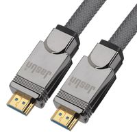 Jasun HDMI 2.0 Ultra HD Cable 5 ft 4K 60Hz 3840 x 2160 x 60Hz 26AWG 18Gbps 4:4:4 HDR 12bit Tinned Copper Cord Shelled with Compressed Zinc for Perfect Heat Dissipation Gaming PS4 XBOX TV Monitor
