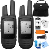 Garmin Rino 700 2 Pack 2-Way Radio + GPS Navigator (010-01958-20) Accessory Bundle