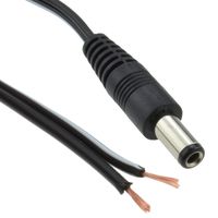 kenable 2.5mm x 5.5mm Male DC Plug to Bare Ended Power Cable 5m (~16.5 feet)