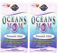 Garden of Life Oceans Mom, Prenatal DHA - 30 Softgels (2 Pack)
