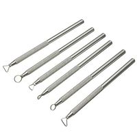 COMIART 6 PCS Sludge Pottery Clay Scraper Clay Sculpting Modelling Tools