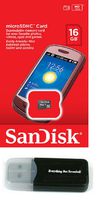 SanDisk 16GB MicroSD Memory Card works with LG Lucid 3 L80 VOLT L35 G3 G PAD 7.0 8.0 10.1 Vista G3 S Cat 6 Stylus L20 L30 L50 Freedom II L Bello Fino with Everything But Stromboli Memory Card Reader