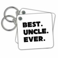 Best Uncle Ever - Key Chains, 2.25 x 2.25 inches, set of 2 (kc_192752_1)