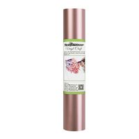 TECKWRAP Rose Gold Metallic Satin Chrome Adhesive Craft Vinyl,1ftx5ft