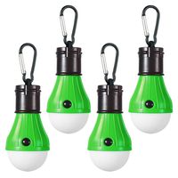 Doukey LED Camping Lights [4 Pack] Portable LED Tent Lanterns 4 Modes for Backpacking Camping Hiking Fishing Emergency Light Battery Powered Lamp for Outdoor and Indoor (Green)