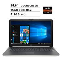 2019 Newest HP Pavilion 15 15.6 Inch Touchscreen FHD Laptop (AMD Quad Core Ryze 5 3500U up to 3.7 GHz, 16GB DDR4 RAM, 512GB SSD, AMD Radeon Vega 8, WiFi, Bluetooth, HDMI, Windows 10 Home, Silver)