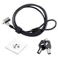 Laptop Cable Lock Hardware Security Cable Lock Anti Theft Combination Lock for iPad Tablet Laptop MacBook Dell HP Lenovo Kindle Samsung Android All Other Notebooks Tablets (Straight Rope + Black)