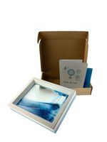 LYPGONE Moving Sand Art Picture Dynamic Sand Picture Flowing Sand Picture Desktop Art Toys Voted Best Gift!(Ocean Heart)