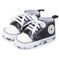 Save Beautiful Baby Girls Boys Canvas Sneakers Soft Sole High-Top Ankle Infant First Walkers Crib Shoes