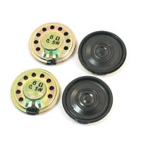 uxcell 4Pcs 0.5W 8 Ohm 28mm Dia Mini Metal Inside Magnet Music Player Speaker