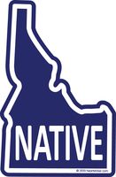 Idaho Sticker Native Born | ID State Shaped Label | Apply to Mug Phone Laptop Water Bottle Decal Cooler Bumper | 208 Gem Boise Famous Potato Snow Home Broncos Saw Tooth Home Sun Valley Ketchum
