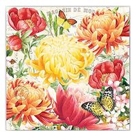 20-Count 3-Ply Paper Cocktail Napkins, Morning Blossoms