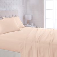 AmazonBasics Lightweight Super Soft Easy Care Microfiber Sheet Set with 16" Deep Pockets - Queen, Blush Pink