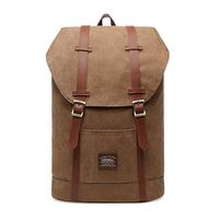 Lightweight Outdoor Backpack, KAUKKO Travel Casual Rucksack Laptop Daypack for 15" (3BROWN)
