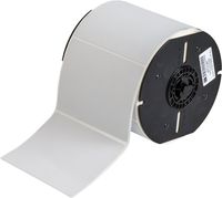 Brady B33-76-486 Label, Matte Metallized Polyester with Permanent Rubber-Based Adhesive, 3.000" H x 4.000" W, 500/Roll (Pack of 500), Grey