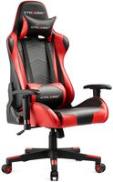 GTRACING Gaming Chair Racing Office Computer Game Chair Ergonomic Backrest and Seat Height Adjustment Recliner Swivel Rocker with Headrest and Lumbar Pillow E-Sports Chair Red