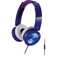 Panasonic RP-HXS400M-A Sound Rush Plus On-Ear Headphones, Blue