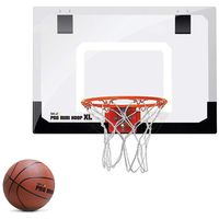 SKLZ Pro Mini Basketball Hoop W/ Ball. 23"x16" Shatter Resistant Backboard (Renewed)