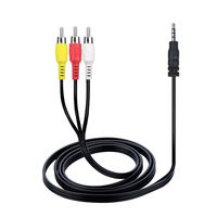 BigNewPowered AV A/V 3.5mm Mini Plug to 3 RCA Audio Video Cable Cord Lead for Samsung MiniDV DVD Camcorder SC-M110/S/B/BL SC-MM12 SC-MS12 SC-MS11 SC-MS10 SC-D382 SC-D382/XAA