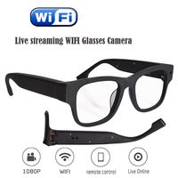 KEQI Live Streaming Glasses Camera 30M WiFi Glasses with Digital Video Recorder Portale Security Cam