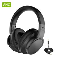 Avantree ANC031 Hi-Fi Sound Active Noise Cancelling Bluetooth Headphones Over Ear for Airplane Travel Mowing, Wireless Wired ANC Sound Cancelling Headset with Mic, Fast Stream for TV PC Computer Phone