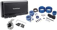 Package: Rockford Fosgate Prime R300X4 300 Watt 4-Channel Class AB Car Audio Amplifier + Rockville RWK42 Complete 4 Gauge 4 Channel Wire Kit With (2) Sets Rca Cables