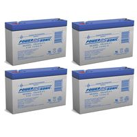 Powersonic 6V 7Ah SLA Replacement Battery for McPhilben 662.842.7212-4 Pack