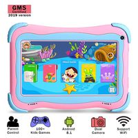 YUNTAB Kids 7 inch Tablet - 2019 Upgrade, Android 8.1 OS, Pre-Installed Kids Games, 1GB RAM 16 GB ROM, Premium Parent Control, GMS Certified, A50 Cortex-A7 Quad Core CPU, Protecting Angles (Q91 Pink)