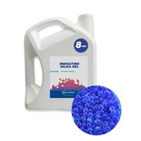 Wisesorb 8LBS Premium Quality Reusable Indicating Silica Gel Desiccant Beads-Rechargeable (Blue to Pink, Silica Gel)