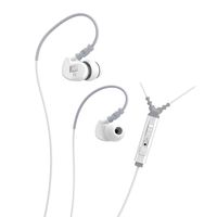 MEE audio Sport-Fi M6P Noise Isolating In-Ear Headphone with Microphone, Remote, and Universal Volume Control (White)