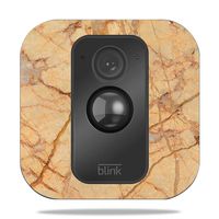 MightySkins Skin Compatible with Blink XT Outdoor Camera - Amber Marble | Protective, Durable, and Unique Vinyl Decal wrap Cover | Easy to Apply, Remove, and Change Styles | Made in The USA